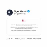 Tiger woods ankle surgery update. (Image via Twitter @tigerwoods)